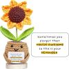 💥LAST DAY SALE 50% OFF💥Handmade Positive Sunflower Doll Crochet with Card