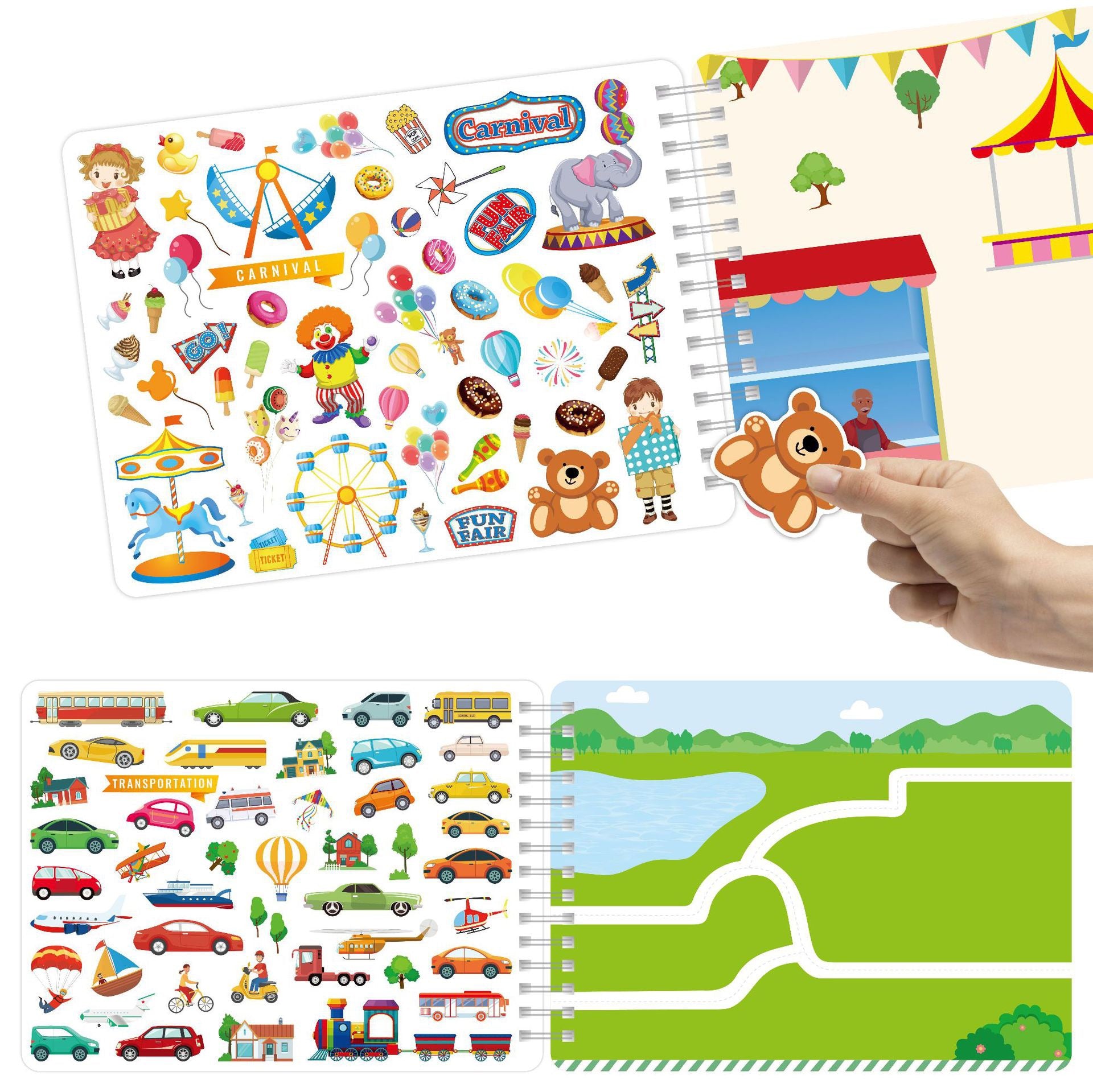 Animal All Around Town Sticker Book Activity