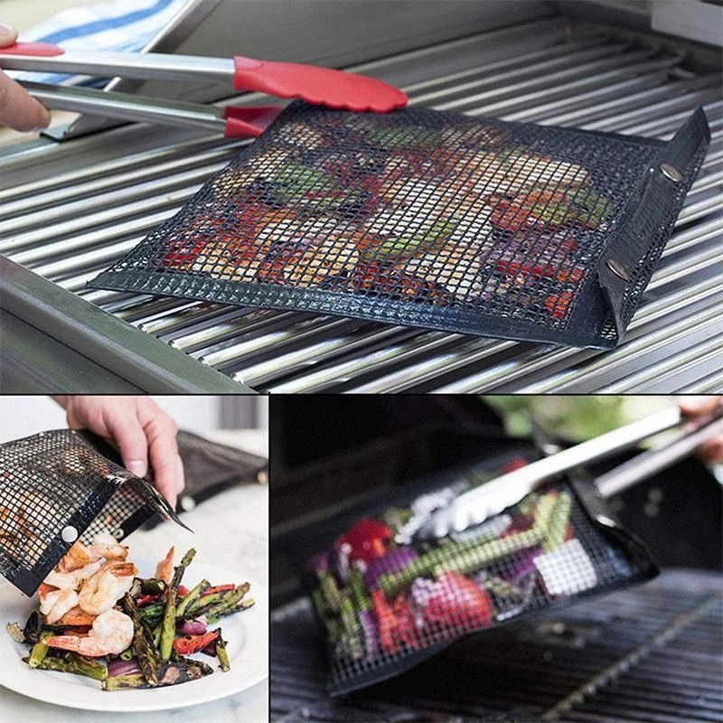(Early Summer Hot Sale - 50% OFF)  Reusable Non-stick BBQ Mesh Grill Bags