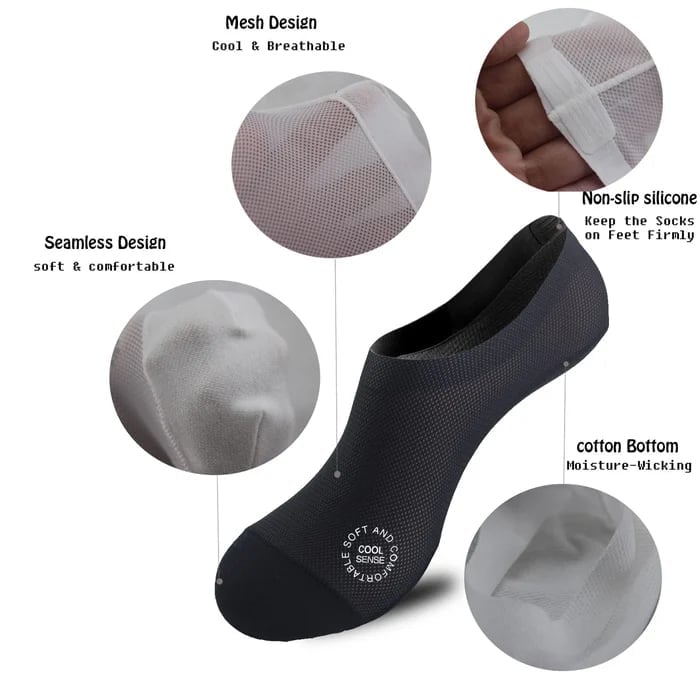 🔥Last Day 50% OFF- Ultra Thin Liner Socks Non Slip Nylon No Show Socks