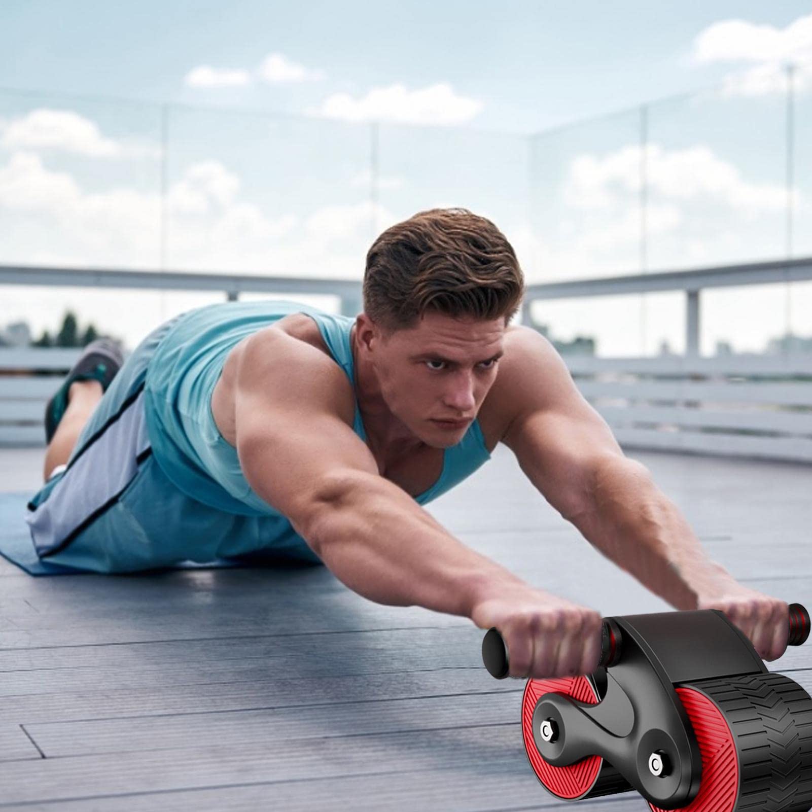 🔥(Last Day Promotion - 50% OFF) Automatic Rebound Aabdominal Wheel🔥-BUY 1 FREE SHIPPING