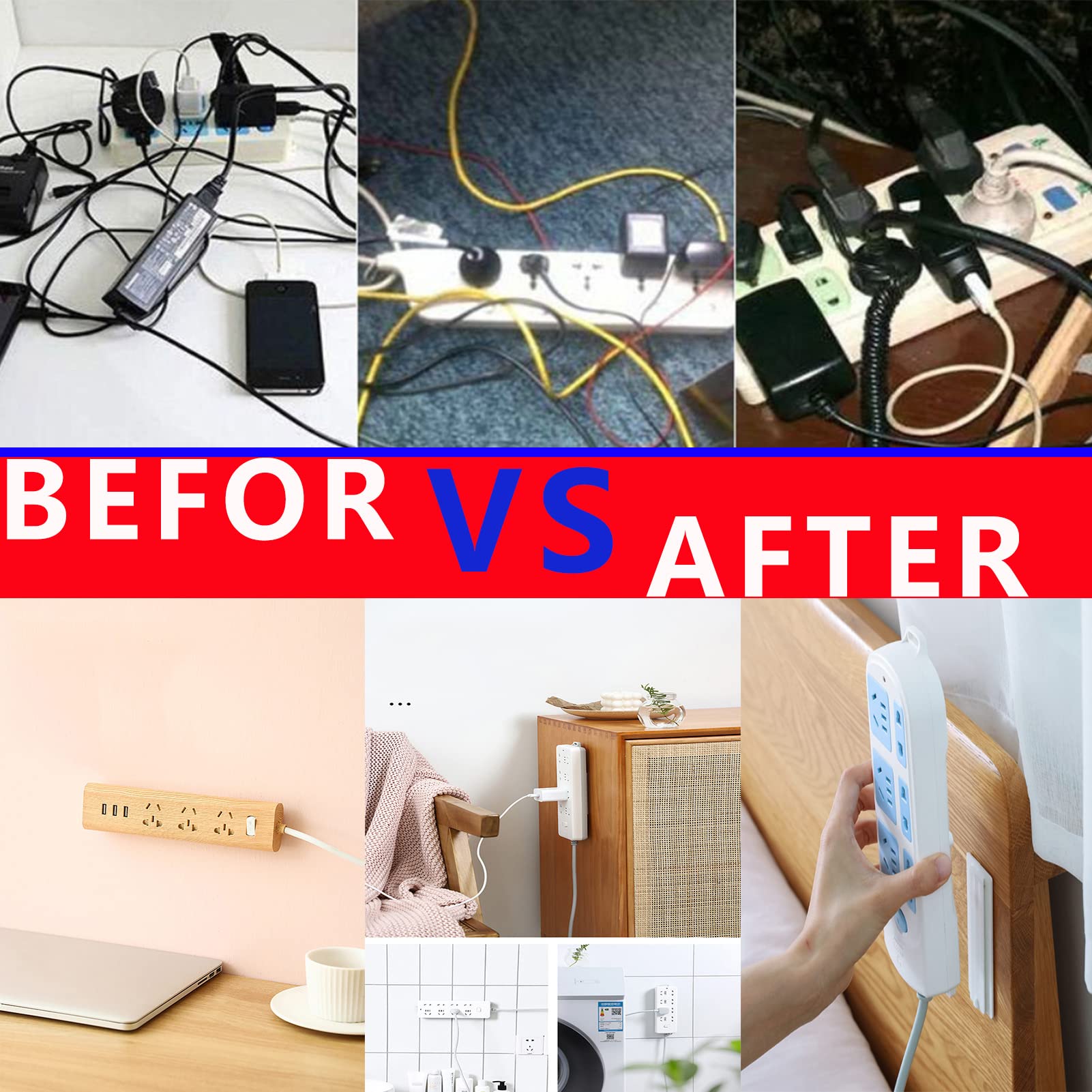 Self-Adhesive Desktop Socket Fixer(BUY MORE SAVE MORE)