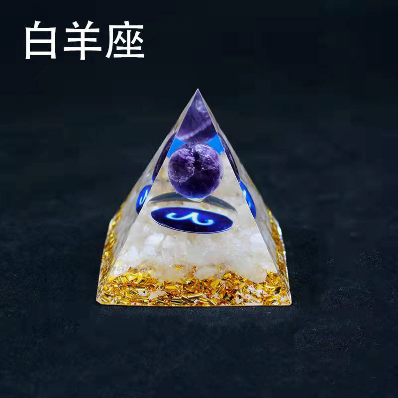 12 Constellation Orgone Crystal Pyramid