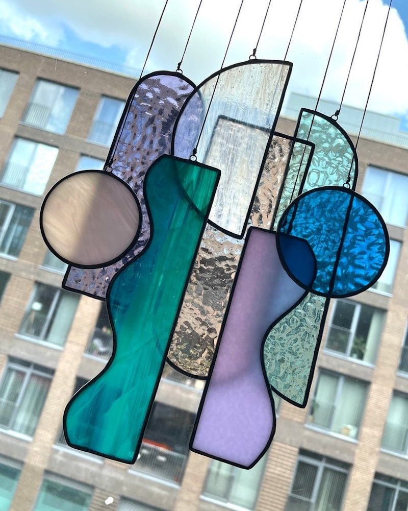 🔥Handmade Stained Glass Window Suncatchers Hanging