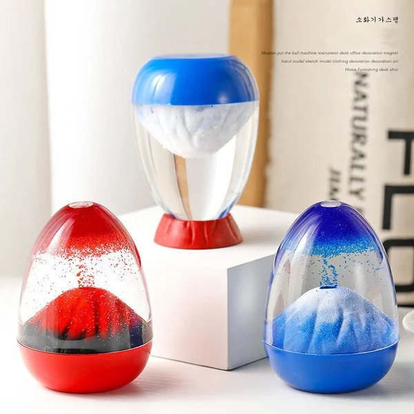 Eggshell Volcanic Eruptions Floating Sand Hourglass