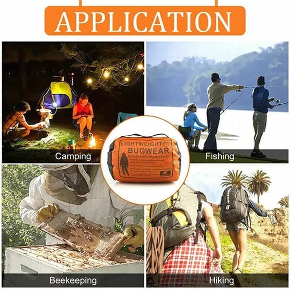 🎁TikTok Last Day Sale - 70% OFF🎉Outdoor Bug Wear Anti Mosquito Suit Jacket Mitts Pants Socks Net Yarn Mesh Cloth