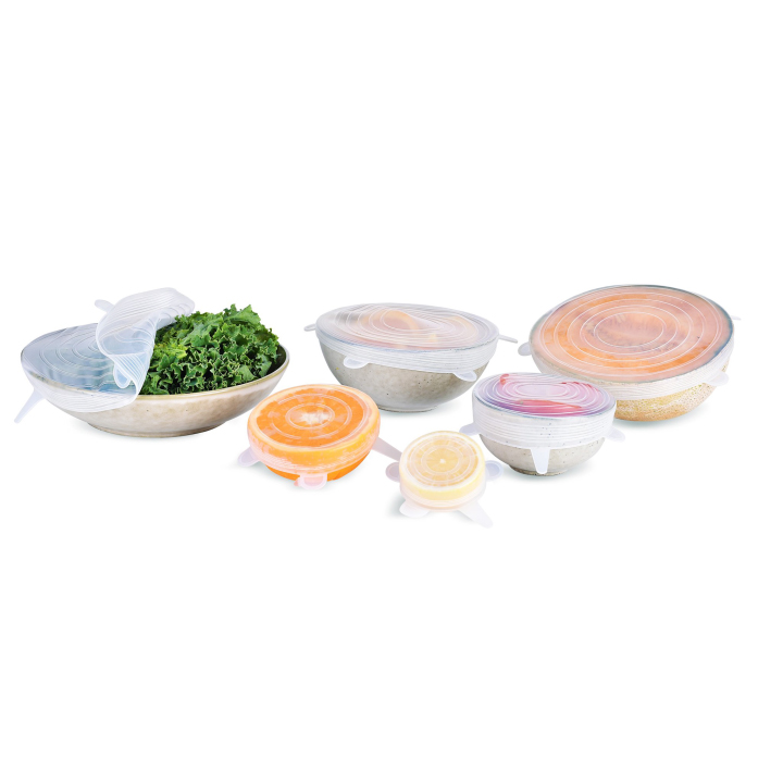 (🎅Early Xmas Sale - BUY 3 GET 2 FREE) Reusable Stretch & Seal Silicone Lids, Set of 6