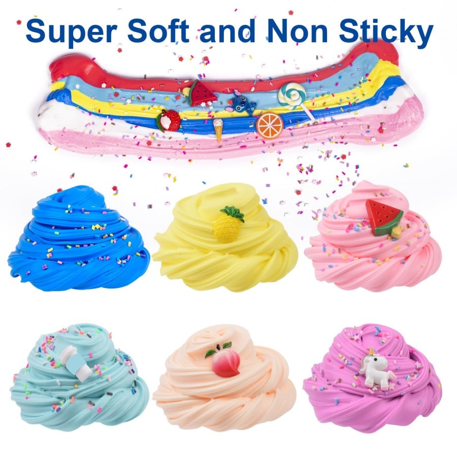🎁TikTok Last Day Sale - 70% OFF🔥Super Slime DIY Soft & Squishy Clay Scented Slime Sensory Clay