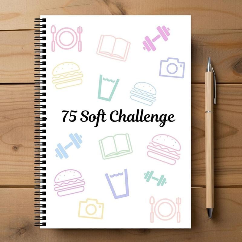 🔥75 Target Soft Challenge Planner Notebook