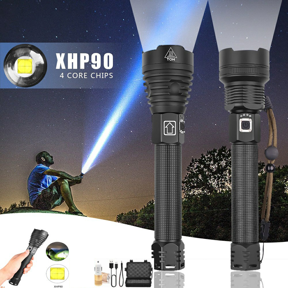 2023 New Year Limited Time Sale 70% OFF🎉LED Rechargeable Tactical Laser Flashlight 90000 High Lumens🔥Buy 2 Get Free Shipping