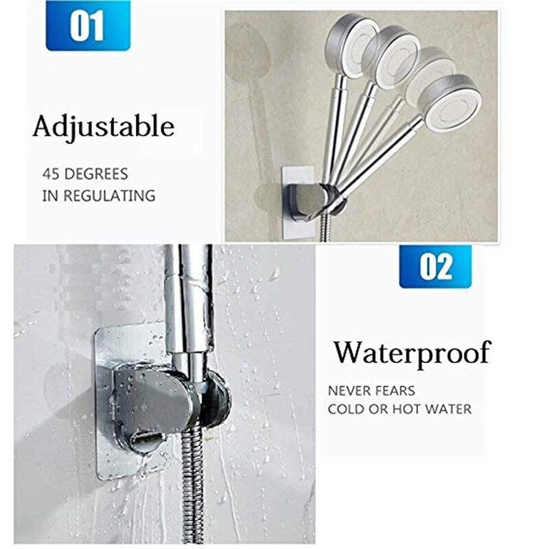 (🎄CHRISTMAS SALE NOW-48% OFF) Self-adhesive Shower Head Holder(BUY 3 GET FREE SHIPPING NOW!)