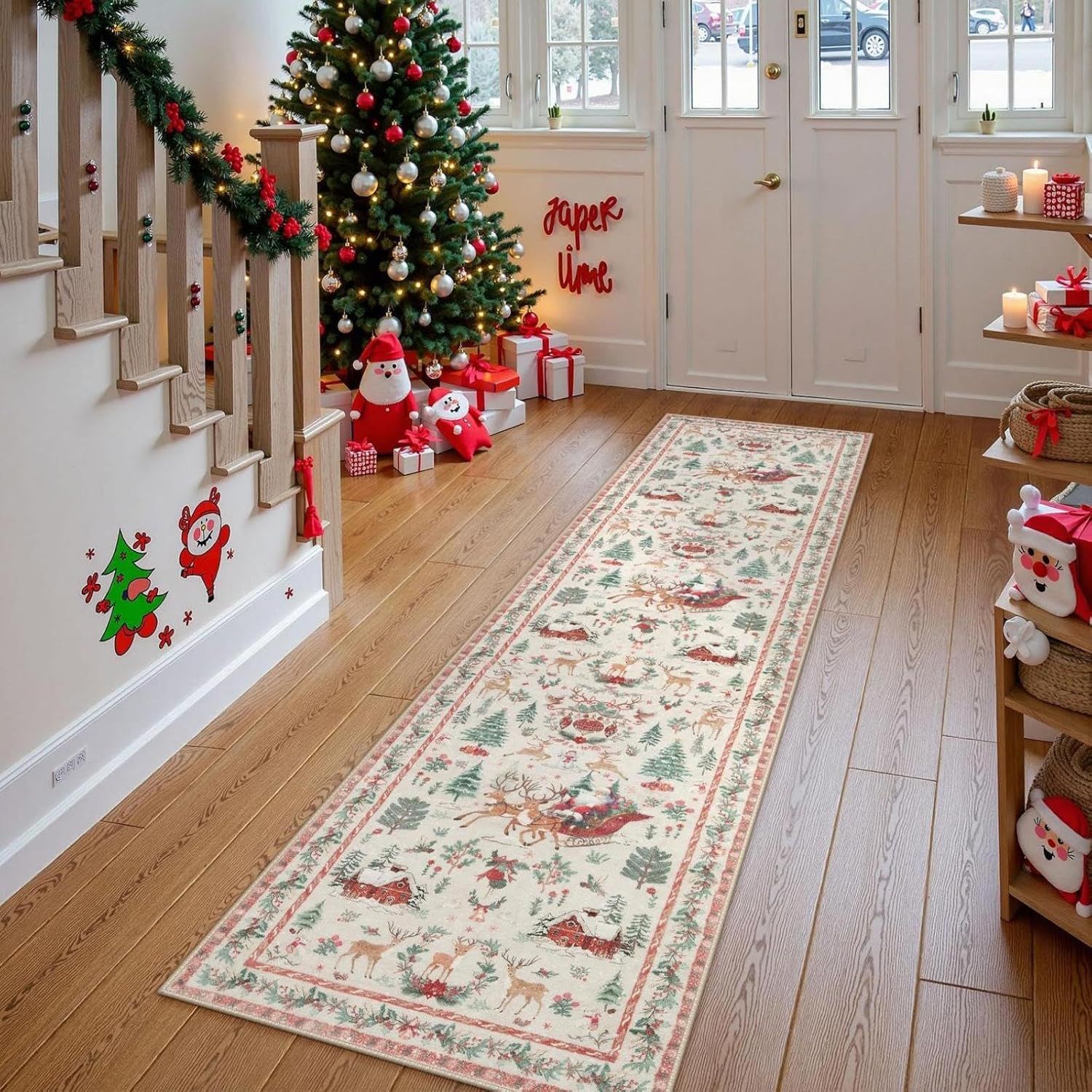 🎁Weihnachts-Schnäppchen 49 % Rabatt⚡Weihnachtsteppich für den Innenbereich