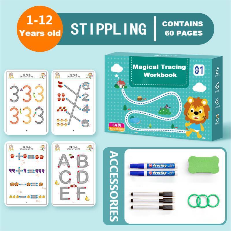 (🔥Last Day Promotion- SAVE 48% OFF)Magical Tracing Workbook Set(BUY 2 GET FREE SHIPPING)
