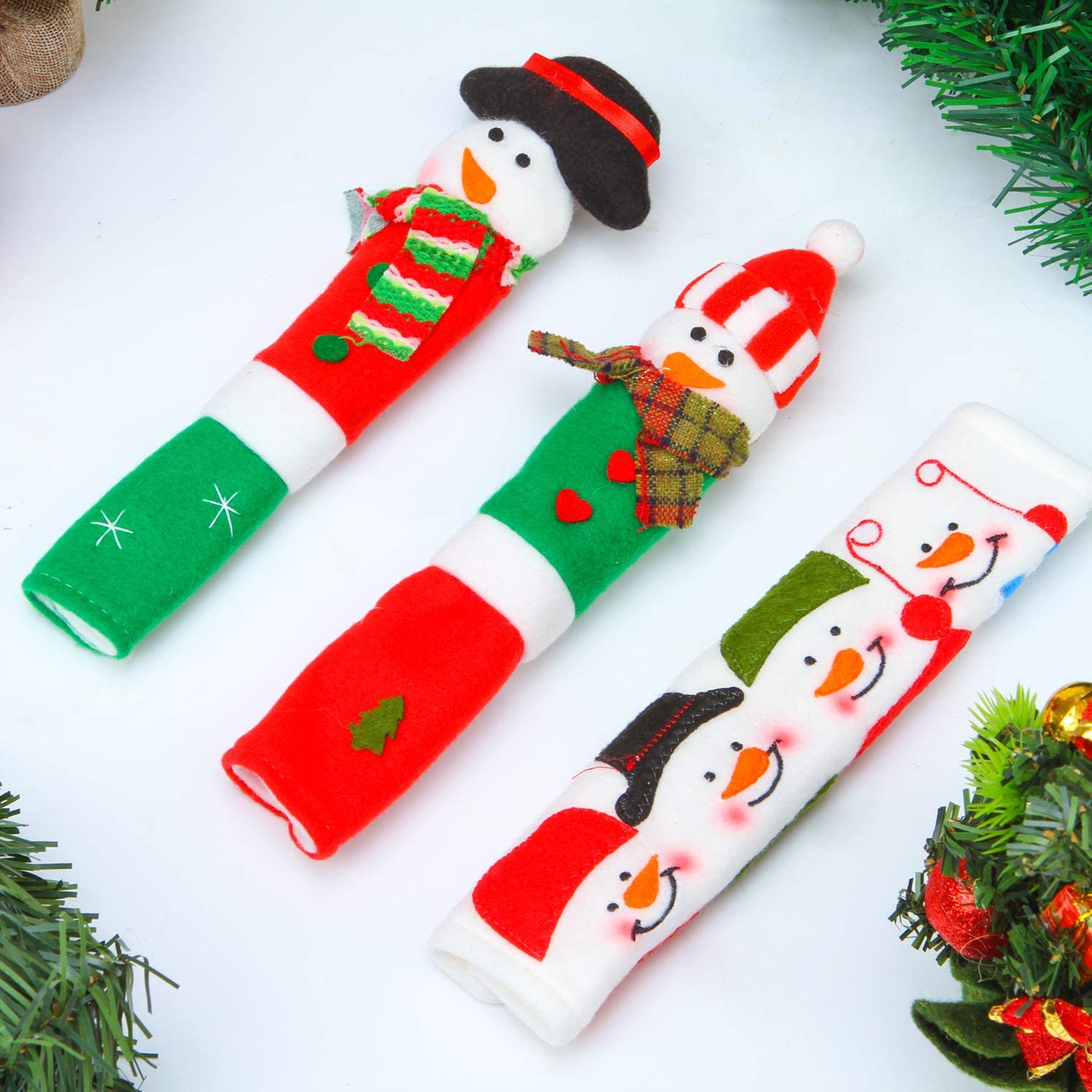 (🎄Christmas Early Sale-48% OFF) Snowman Kitchen Handle Cover(Set of 3)