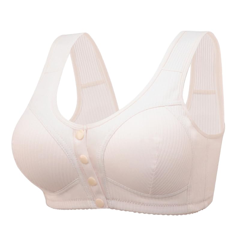 🎉Buy 1 Get 3 (3packs) - COMFORTABLE FRONT-CLOSURE WIRELESS PLUS SIZE BUTTON BRA