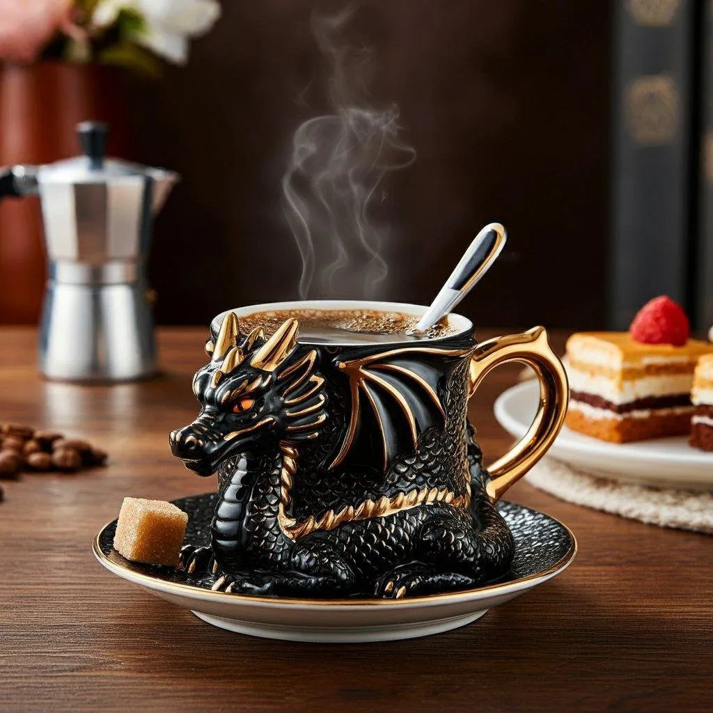 🎁Letzter Tag für die Sonderaktion -Drache Kaffeetasse Dekoratives Ornament