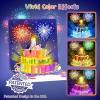 🎂✨ Feuerwerk Pop Up Kuchen Licht und Musik Alles Gute zum Geburtstag Karte