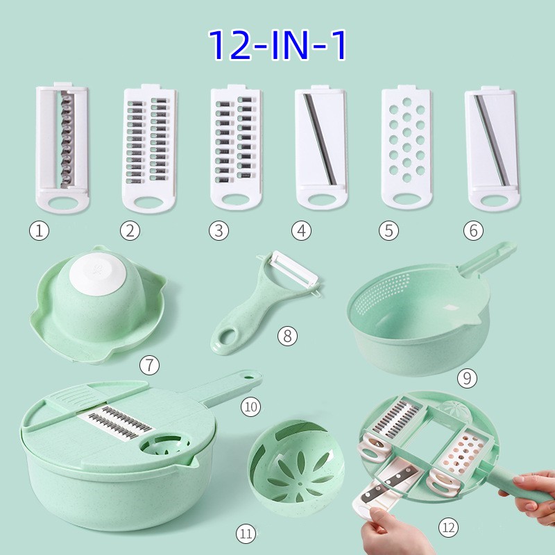 👩‍🍳Hot Sale ✨12-IN-1 Multi-Function Food Chopper