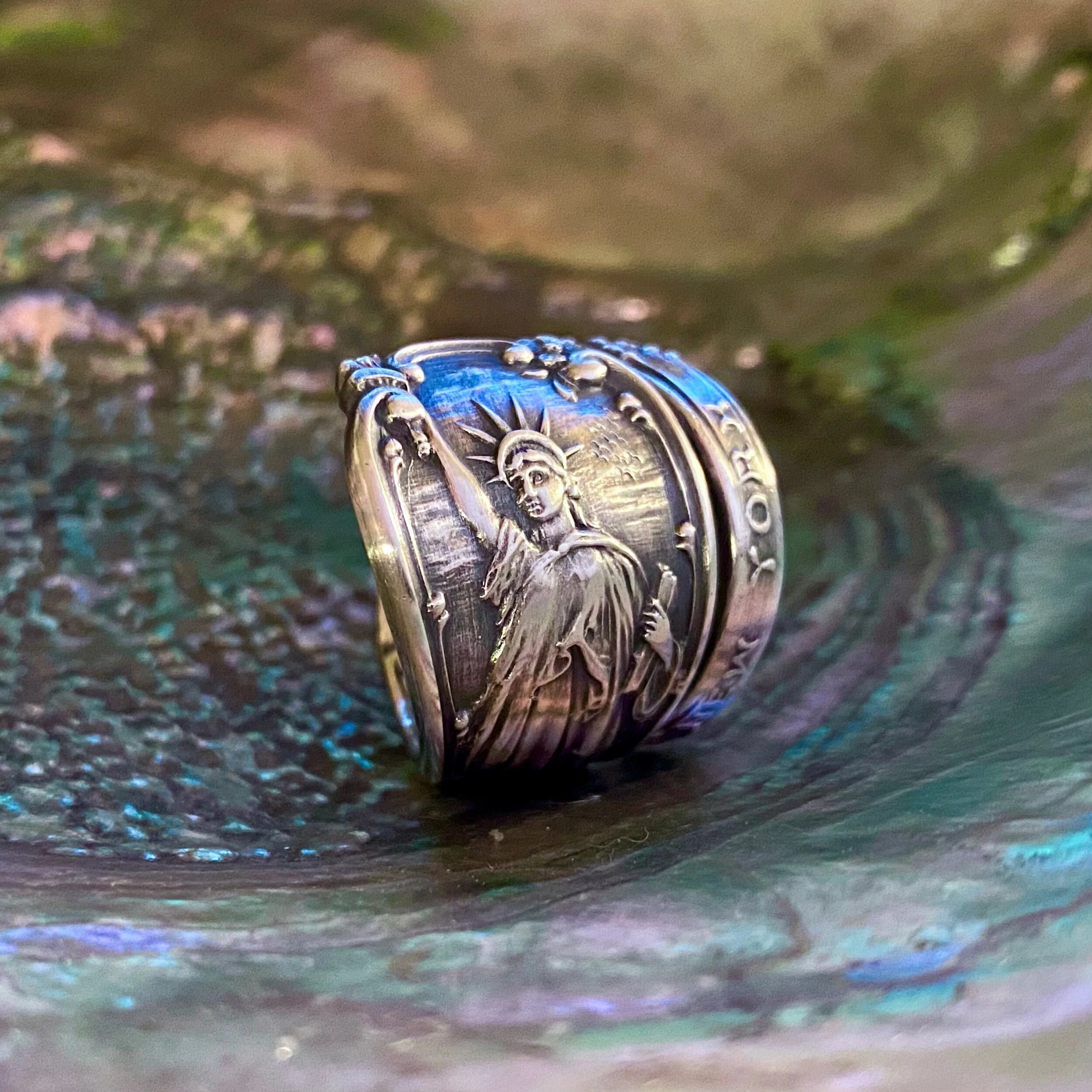 🔥LAST DAY 60% OFF✨Handcrafted Sterling Silver Spoon Ring - Made from Authentic Vintage Silver