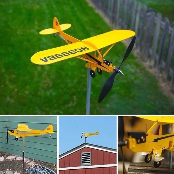 🎉LAST DAY -70%OFF - 🔥Piper J3 Cub Airplane Weathervane🎁New Year's gift for flight lovers