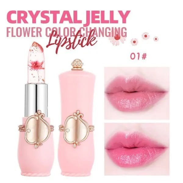 🎁TikTok Spring Last Day Promotion 48% OFF-🎁-Crystal Jelly Flower Color Changing  Lipstick