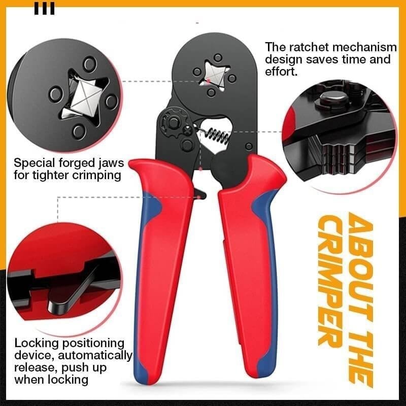 🔥Last Day 50% OFF🔥Ratchet Tubular Terminal Wire Crimpers Set