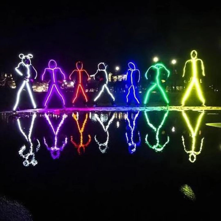 【50% OFF LIMITED STOCK】RGB COLOR LIGHT UP LED STICK FIGURE KIT-PERFECT FOR YOUR HALLOWEEN NIGHT