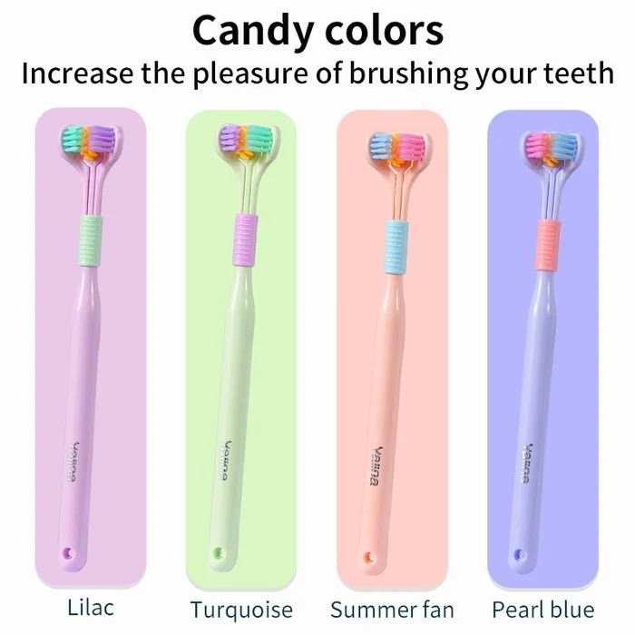 (🔥LAST DAY PROMOTION - SAVE 50% OFF) Three-sided Soft Hair Toothbrush - Buy 4 Get Extra 20% OFF