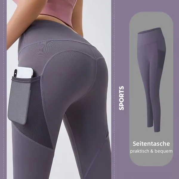 🔥LETZTER TAG 49 % RABATT🔥Bauchweg-Trainingsleggings mit hoher Taille und figurformender Wirkung