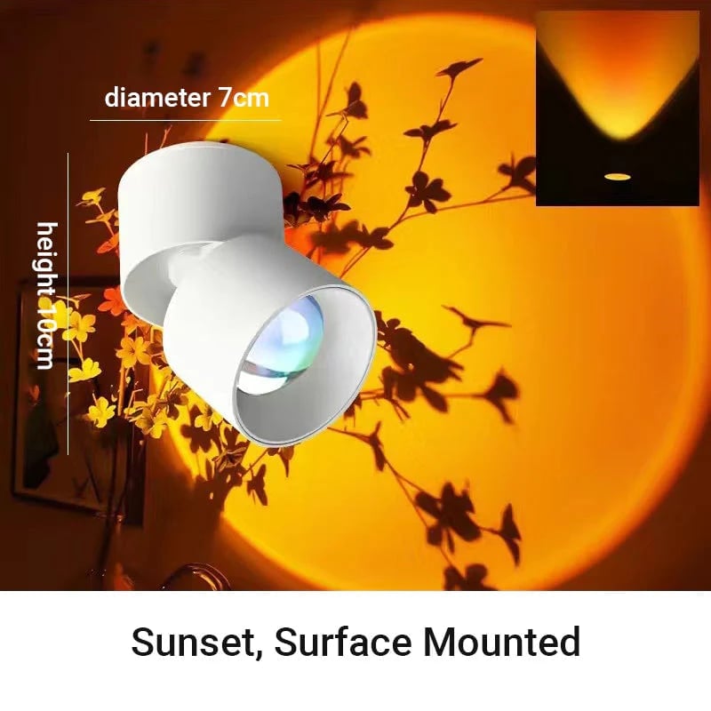 🎁TikTok Last Day Sale - 70% OFF🎁LED Sunset Projection Lamp,for Photography, Selfies, Parties - Home, Bedroom, Wedding, Camping, Valentine's Day, Halloween, Christmas Decor, Sunset Lamp
