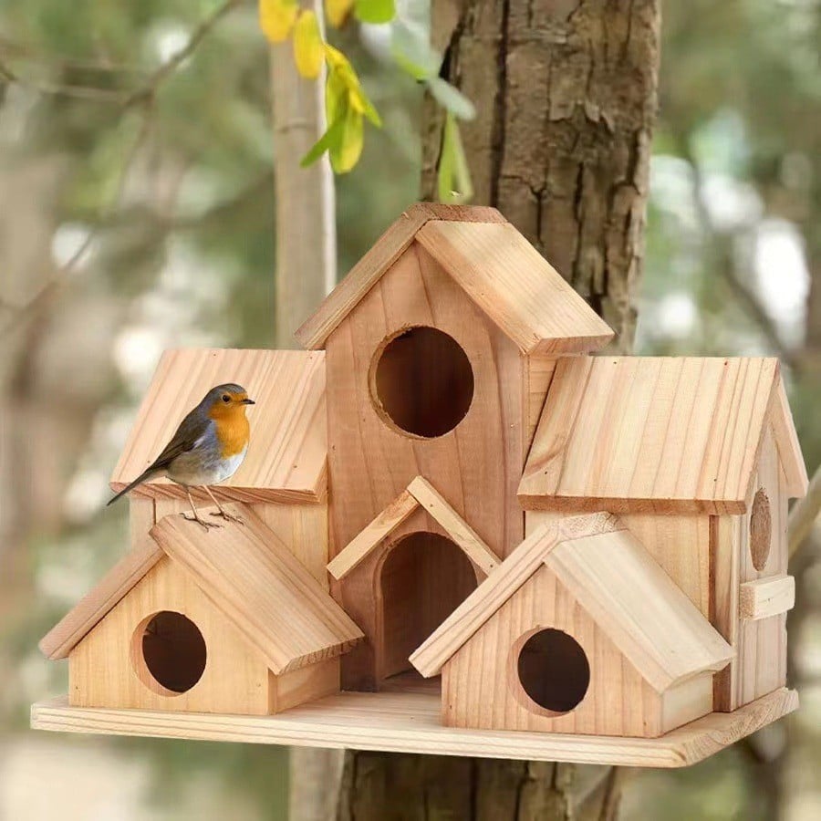 🎖️Halloween Special: 50% off everything! 🏡 Handmade Rustic Wooden Birdhouse 88.9% of people will buy🎁 One of each style [Free Shipping]