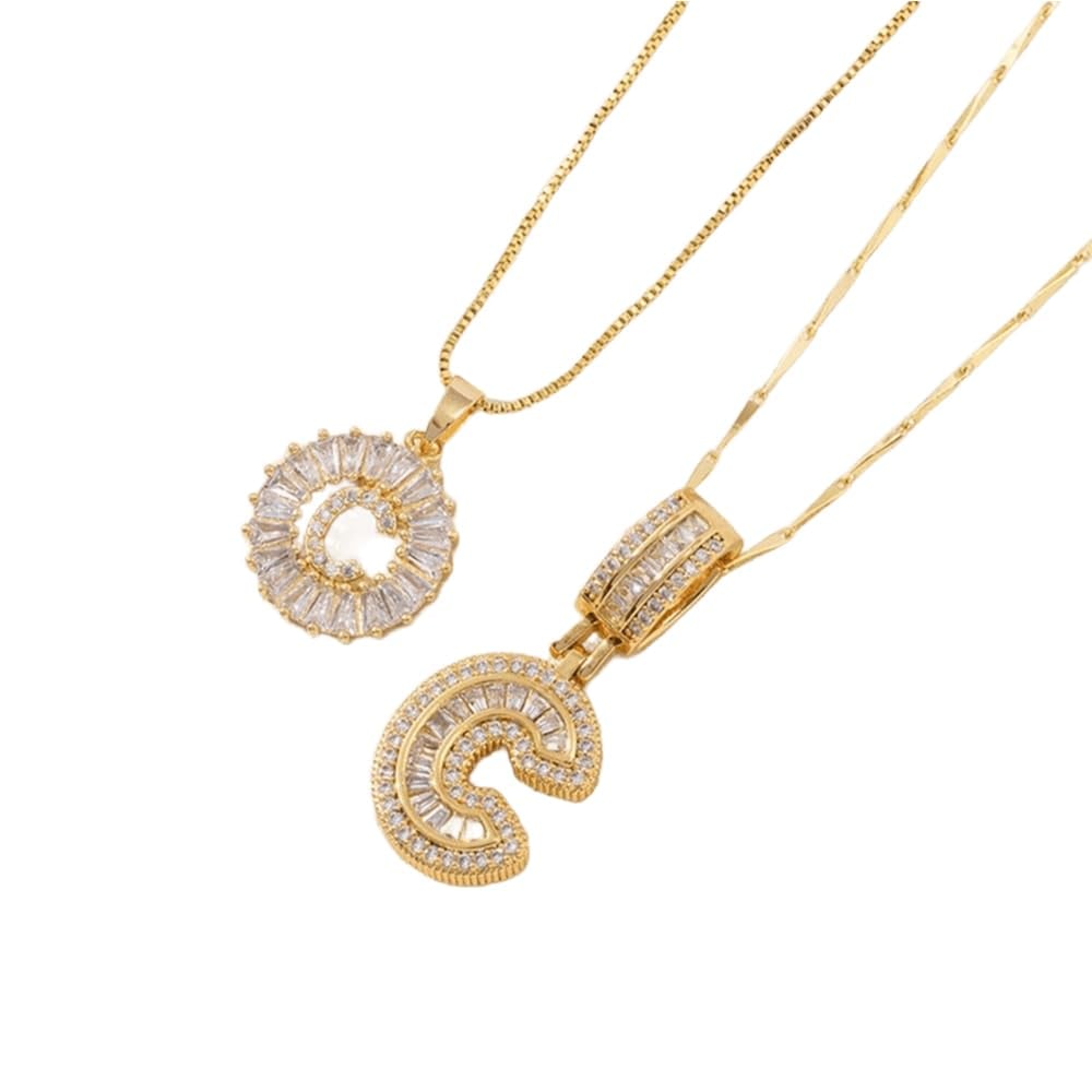 [LAST DAY 49% OFF]  🔥Initial Letter Pendant Necklaces - 2 Pack