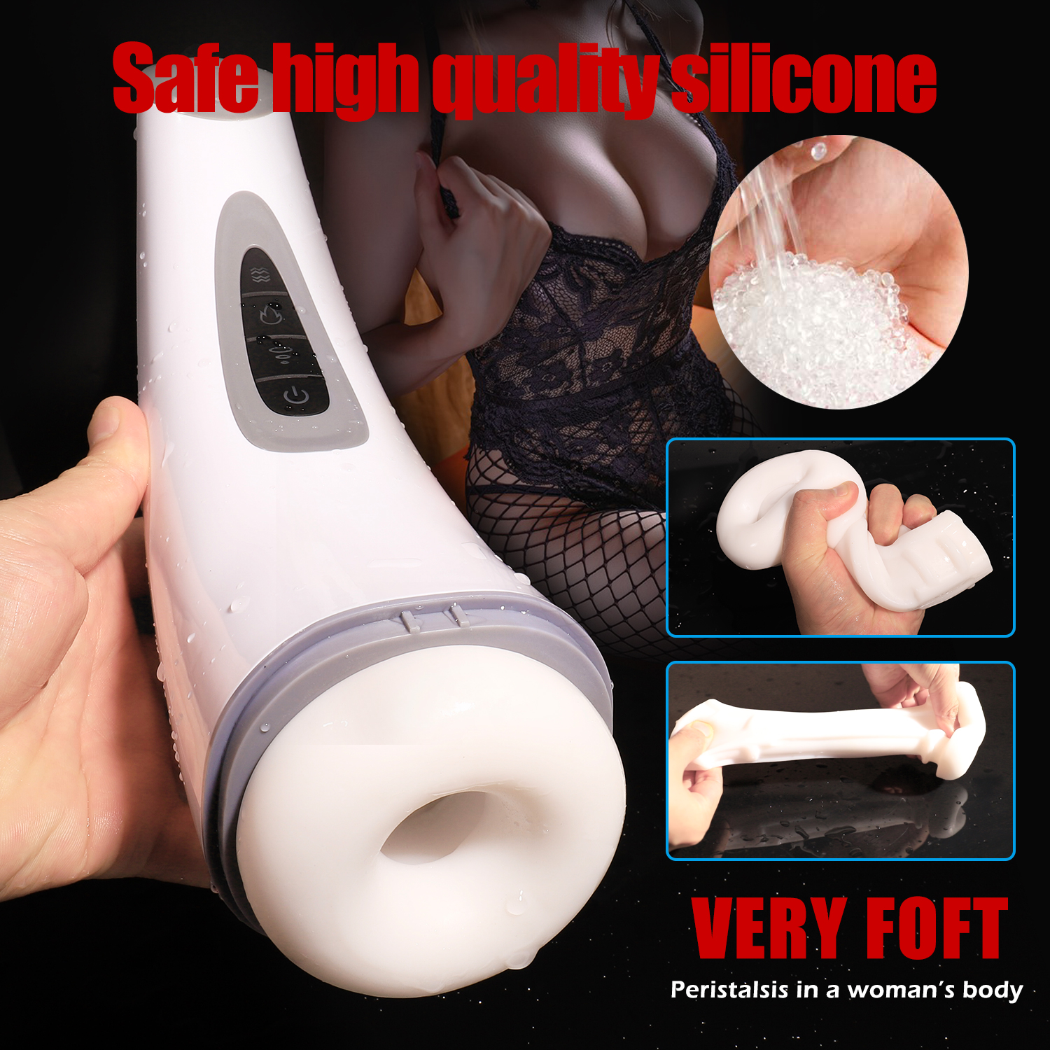 SHEMESIX - Automatic Male Masturbator Adjustable Modes Masturbation Cup Sucking Heating Vagina Masturbation Devices Sex Toys For Man