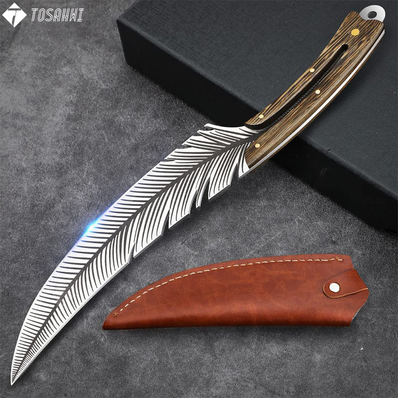 TOSAHWI Handmade Hand Forged Feather Knife-9633