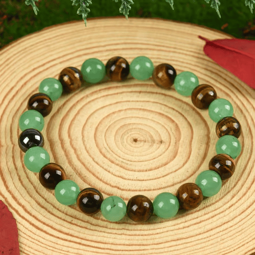 🎁TikTok Last Day Sale - 70% OFF🍀💰Money Attraction Bracelet with Green Aventurine & Tiger Eye