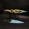 Metal Dull Blade Mystbloom Kunai 11'' Game Prop 3 Colors