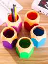 Random Color Pencil Shaped Pen Holder 1pc