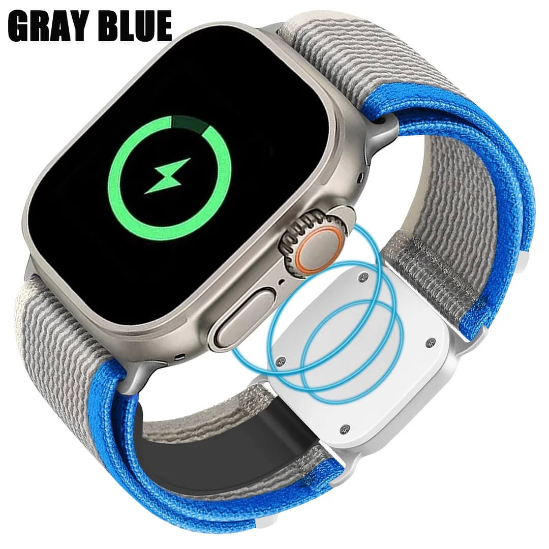 🔥LAST DAY SALE 50% OFF💕Suitable For Apple Wireless Charging Integrated Replacement Nylon Watch Strap