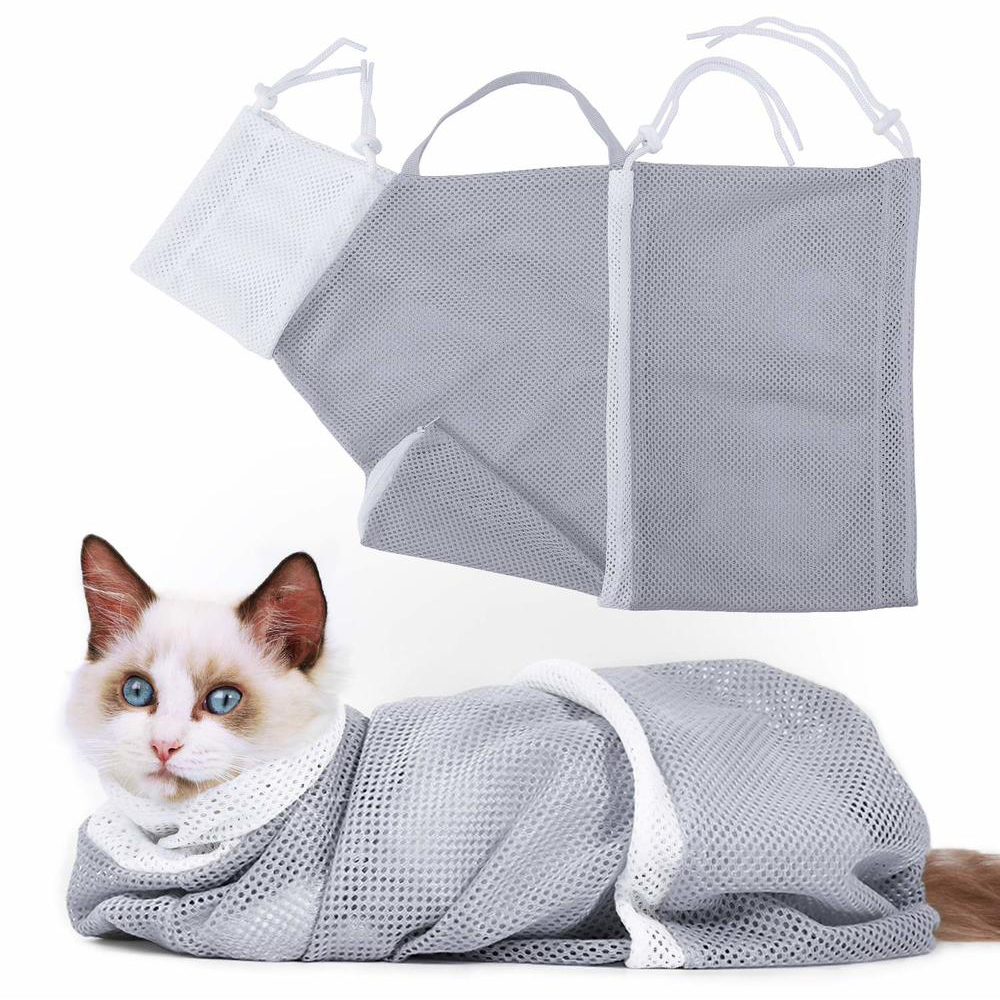 🔥Clearance Sale-50% OFF-Cat Grooming Bag Bathing Shower Mesh Bag