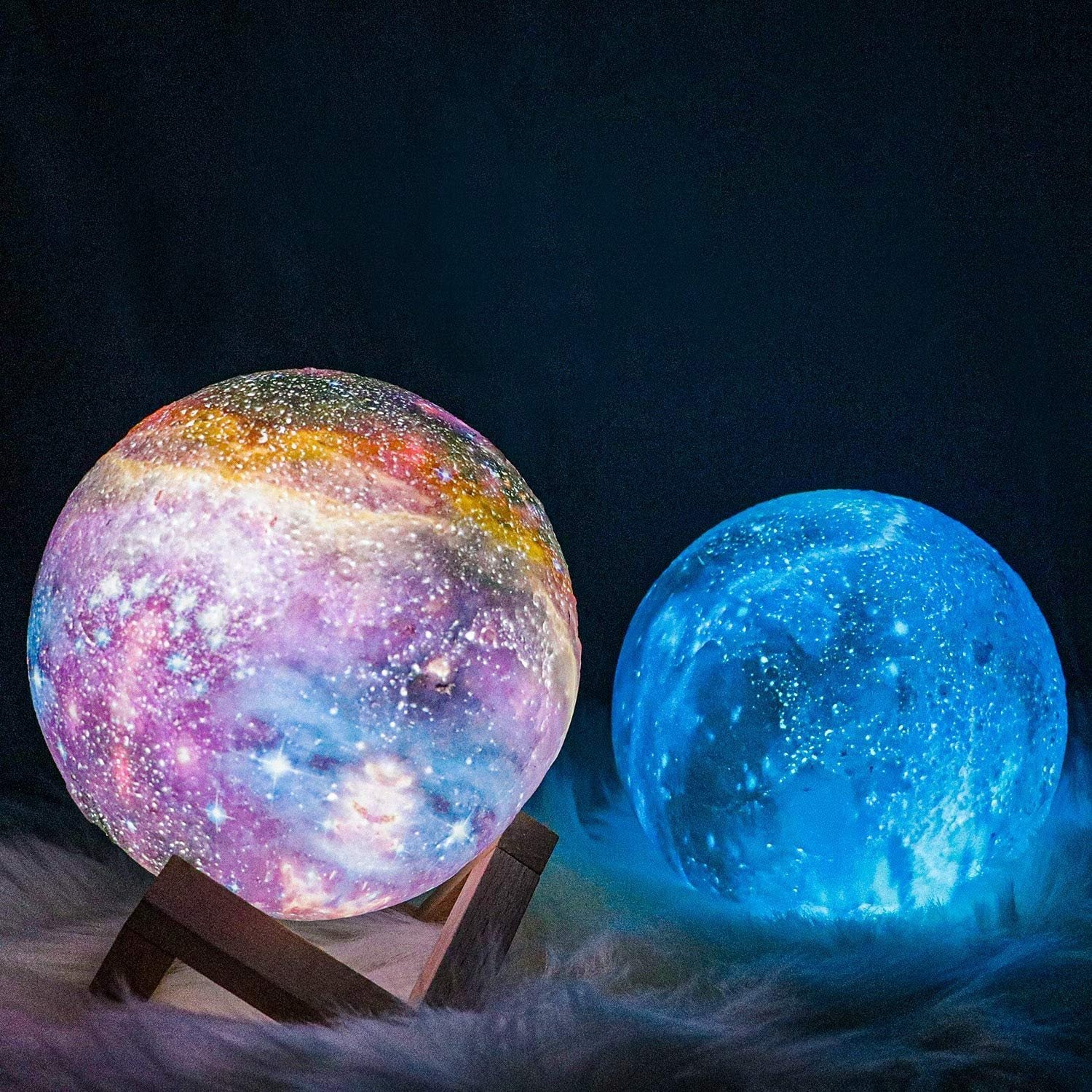 🌌Galaxy Moon Lamp, Buy 2 Free Shipping.