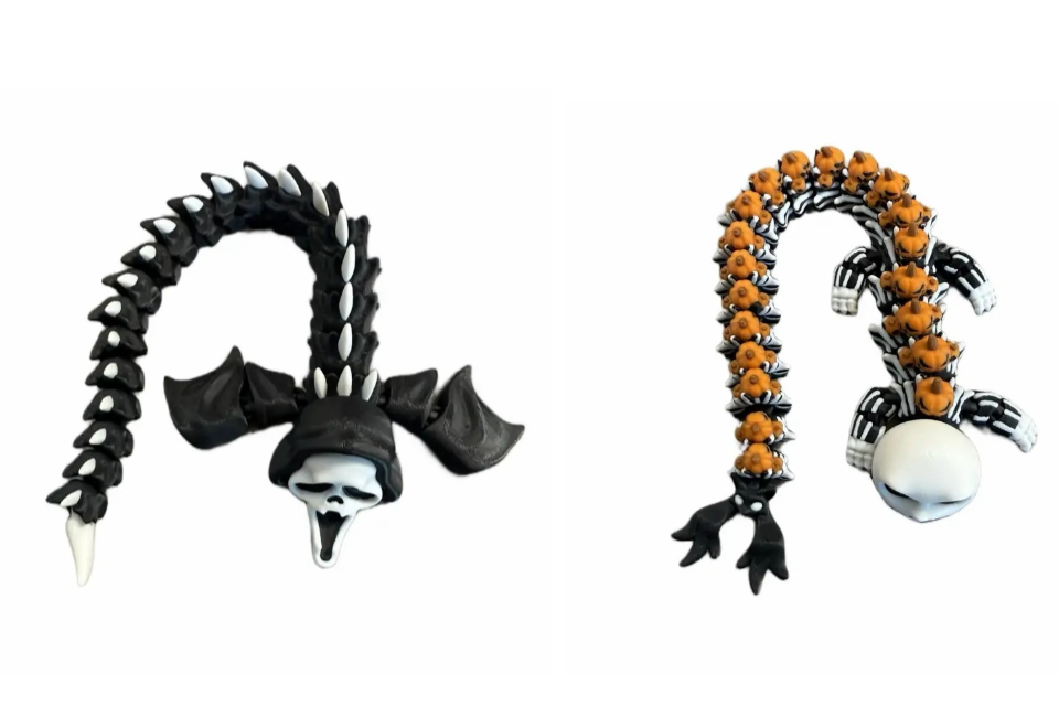 Poseable Halloween Spine Dragons