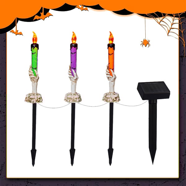 🎁TikTok Last Day Sale - 70% OFF🎉Solar Powered Skull Candle Light💀