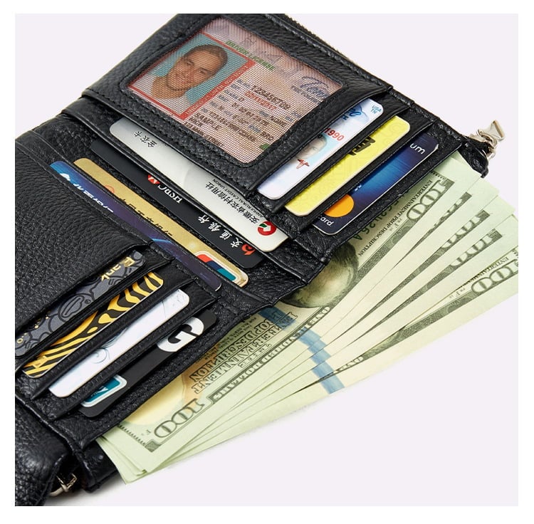 🔥Last Day 50% OFF⏰Unisex Pebble Leather Wallet⚡BUY 2 FREE SHIPPING