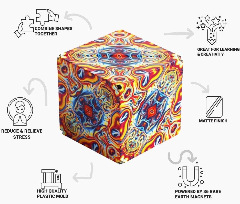 (🔥Mother's Day Hot Sale - Save 50% OFF) CHANGEABLE MAGNETIC MAGIC CUBE-Buy 4 Get Extra 20% OFF