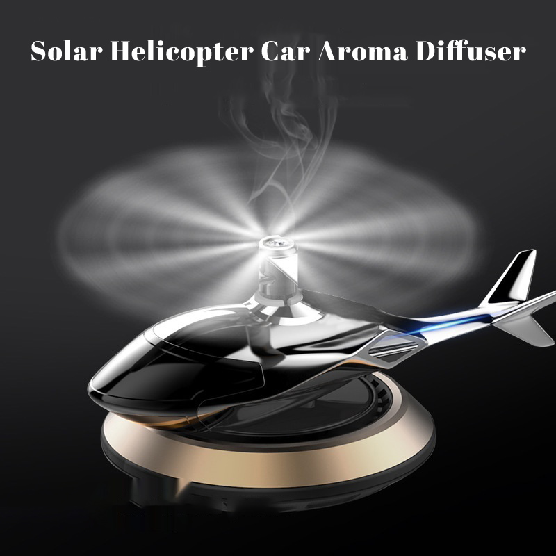 (🎄Christmas Promotion--48%OFF)Solar Helicopter Car Aroma Diffuser(BUY 2 FREE SHIPPING)