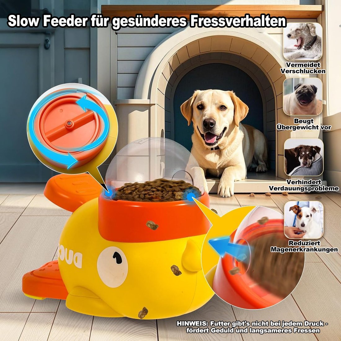 😺Heißer Verkauf - 49% Rabatt🐶Katzen & Hunde, vereint im Spaß!----Interaktives Slow Feeder Spielzeug