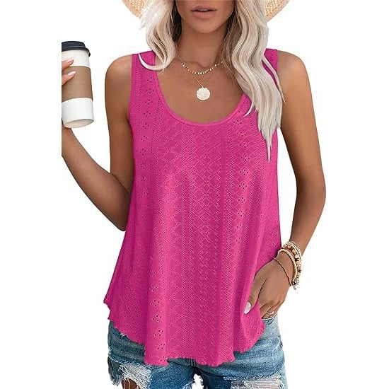 🔥Heißer Verkauf 70% Rabatt🔥Women's Vest ärmellos Rundhalsausschnitt Casual Sommer