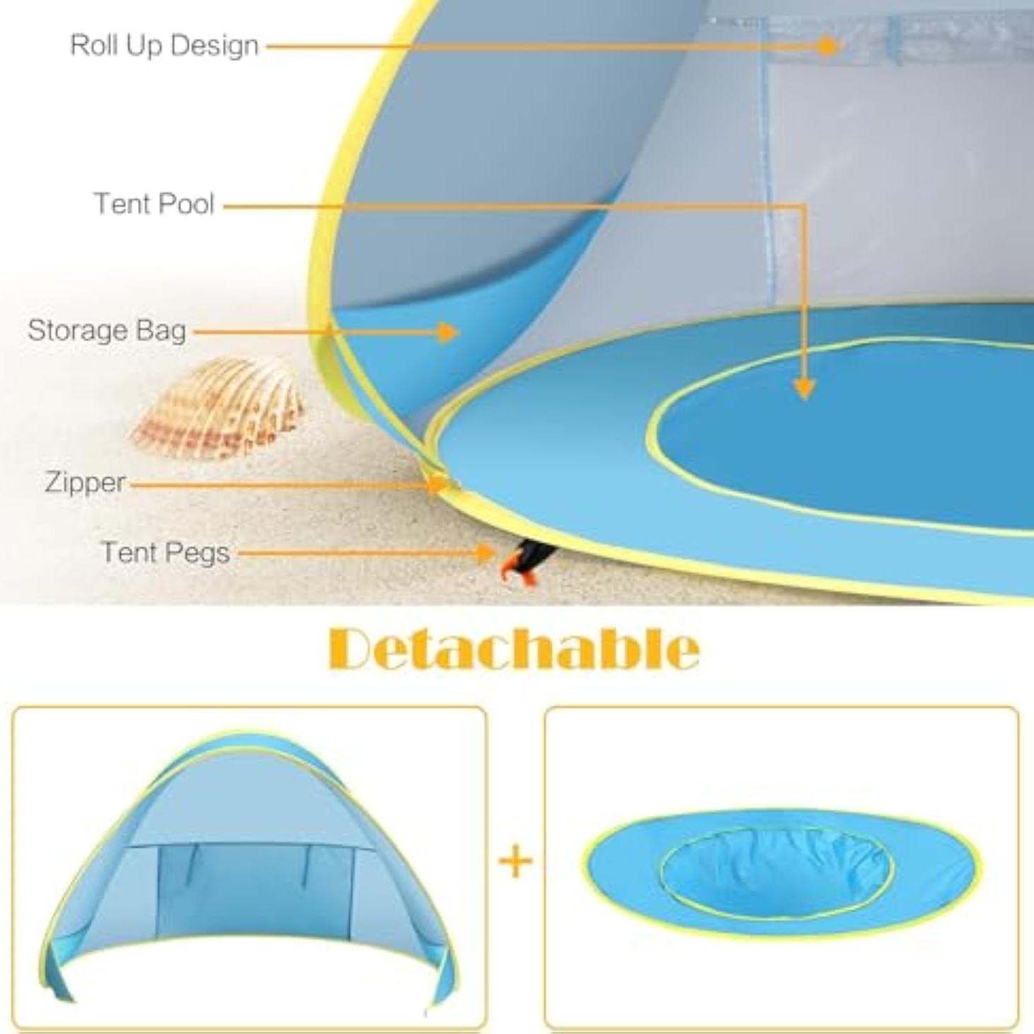 🌴Outdoor Children's Camping Sunshade Beach Tent