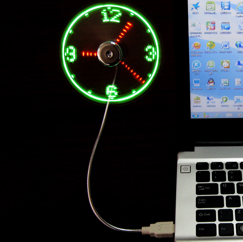 🔥Last Day 50% OFF🔥USB Fan LED Clock Light