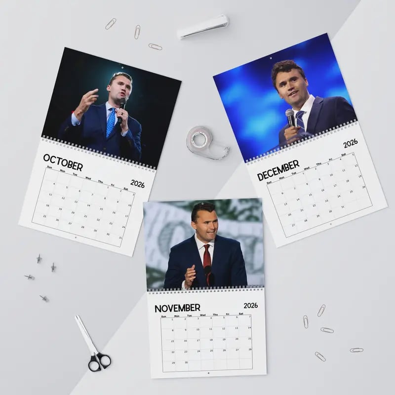 2026 Charliie Kirk Calendar & 🙏RIP Charlie Kirk🙏